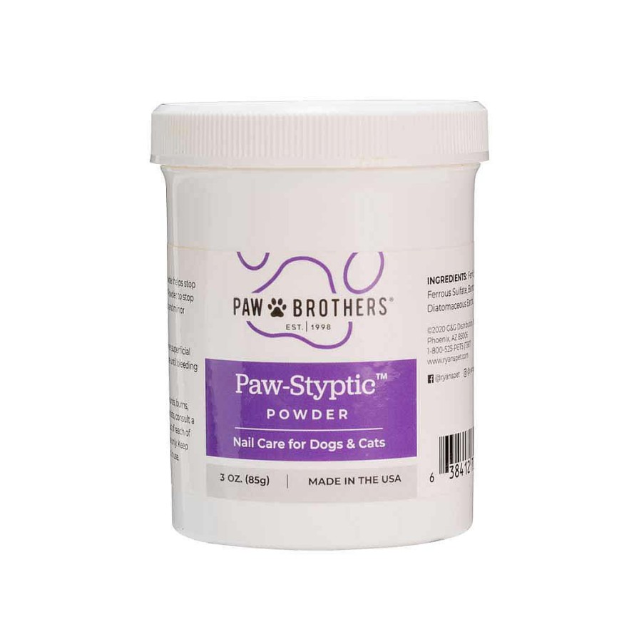 Grooming Tools Ryan's Pet Supply  | Paw Brothers Paw Styptic Powder 3 Oz